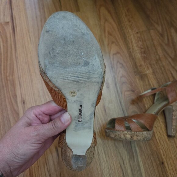 Cork Heel Sandals - Picture 3 of 3